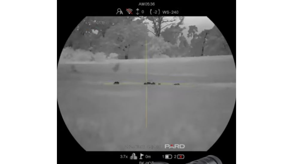 PARD Optics Pantera eX 640 3.7x50mm Thermal Rifle Scope w/LRF, 50Hz, 640x512, Black, PAE6-50/LRF