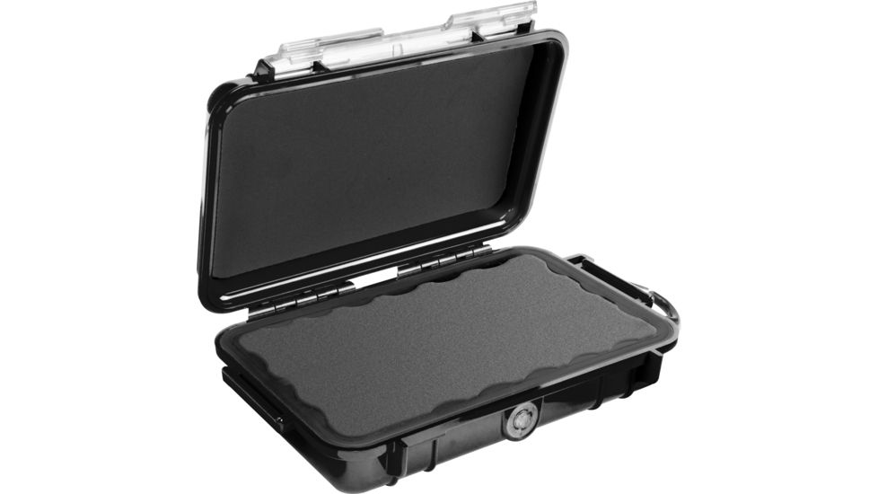 Pelican 1040 Micro Watertight Crushproof Dry Box, 7.50x5.06x2.12in, Solid Black, 1040-025-110