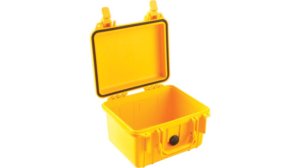 Pelican 1300 Small Protector Waterproof Case, Yellow, No Foam, 1300-001-240