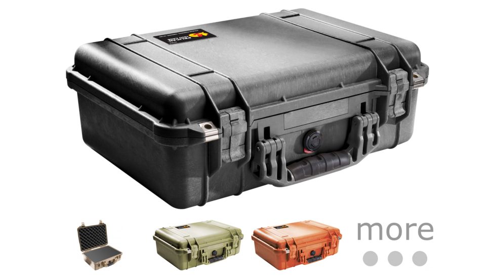Pelican 1500 Protective Medium Hard Cases, Black, Desert Tan, OD Green, Orange, Silver, Yellow