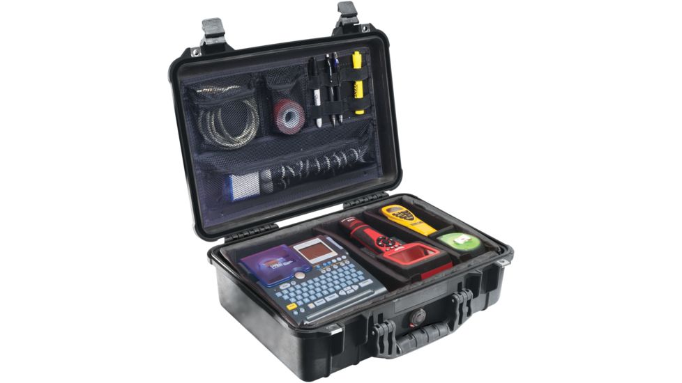 Pelican 1500NF Medium Crushproof Dry Case, 18.5x14x7in, Black - No Foam