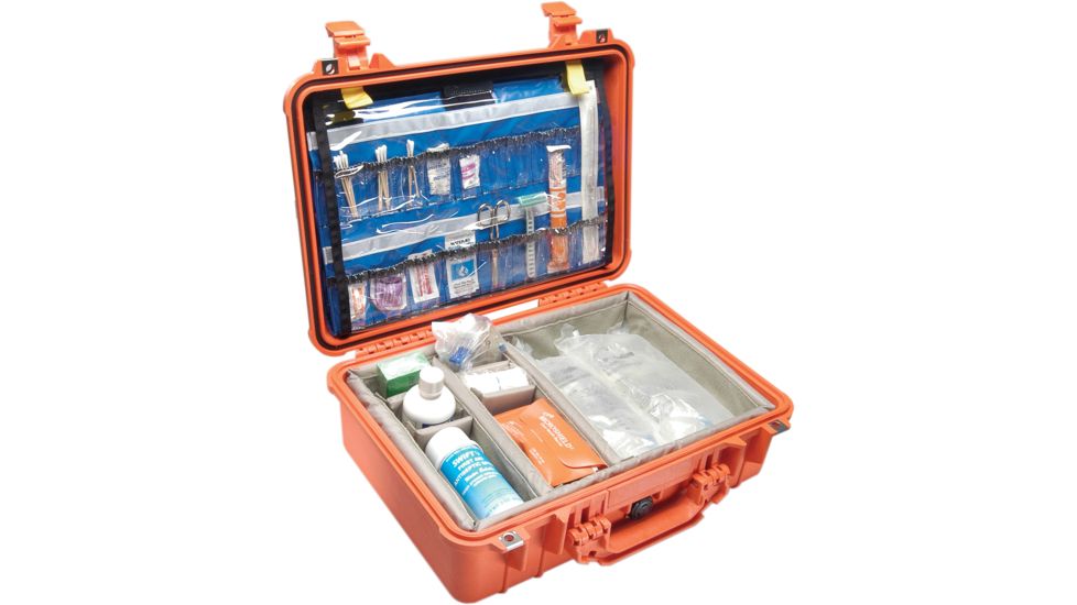 Pelican 1500NF Medium Crushproof Dry Case, 18.5x14x7in, Orange - No Foam