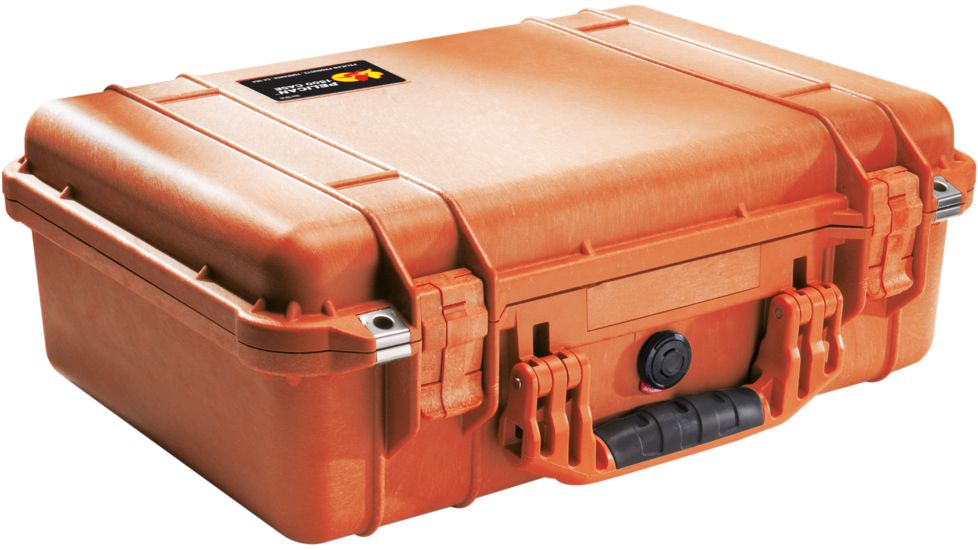 Pelican 1500NF Medium Crushproof Dry Case, 18.5x14x7in, Orange - No Foam