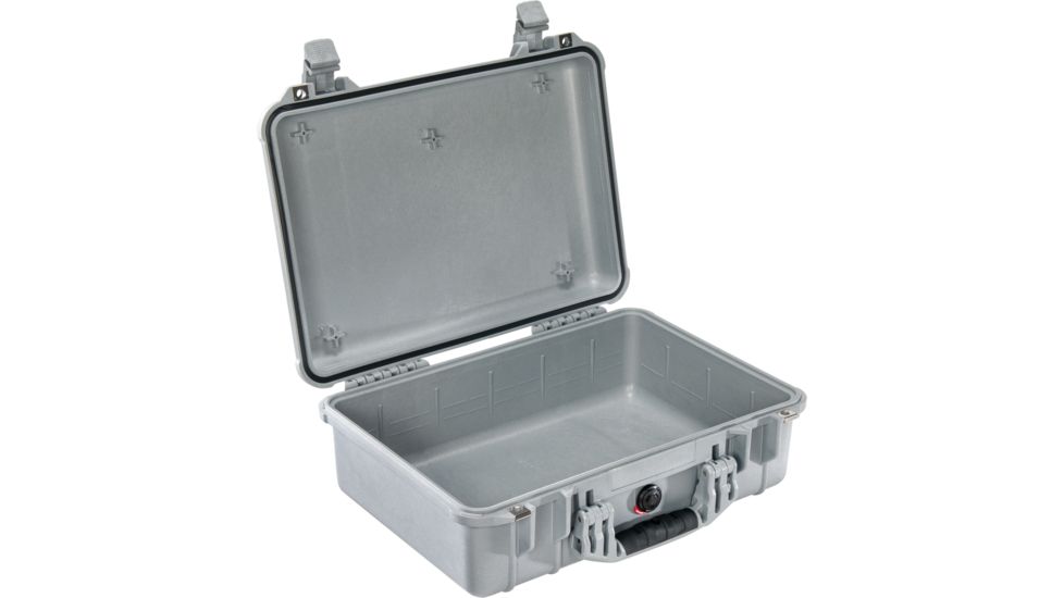 Pelican 1500NF Medium Crushproof Dry Case, 18.5x14x7in, Silver Protector - No Foam