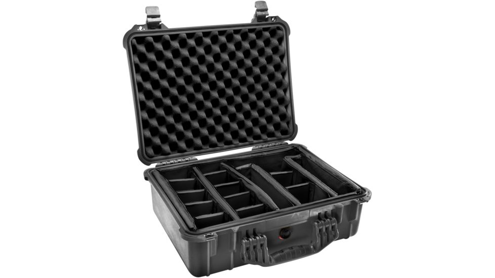 Pelican 1520 Protector 19x15x7in Watertight Carrying Case, Black w/Padded Dividers