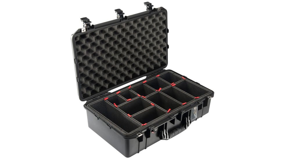 Pelican 1555 Air Protector Case, with 4 Piece Foam Set, Black, 015550-4000-000