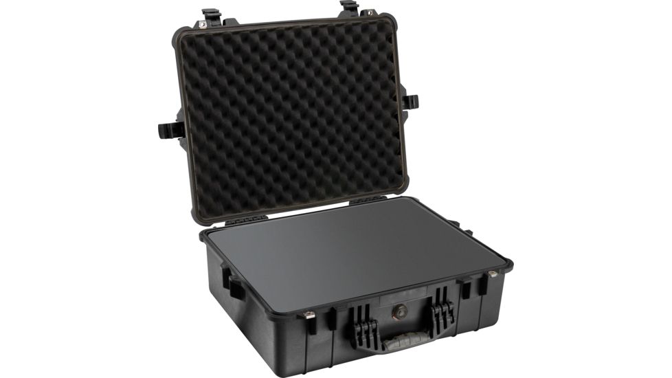Pelican 1600 Protector Pressurized 24x19x8in Case, Black w/Foam