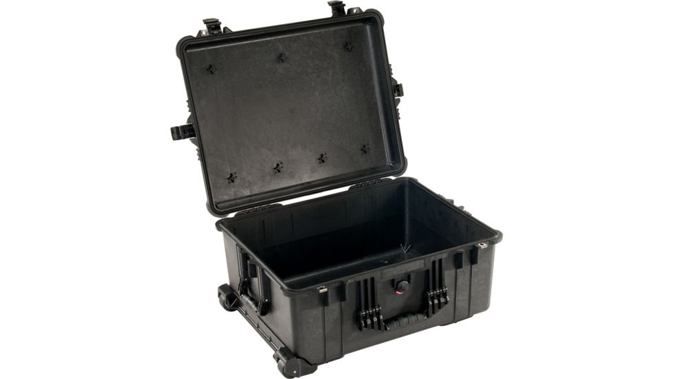 Pelican 1610 Waterproof 25x20x12in Transport Case, Black w/Dividers