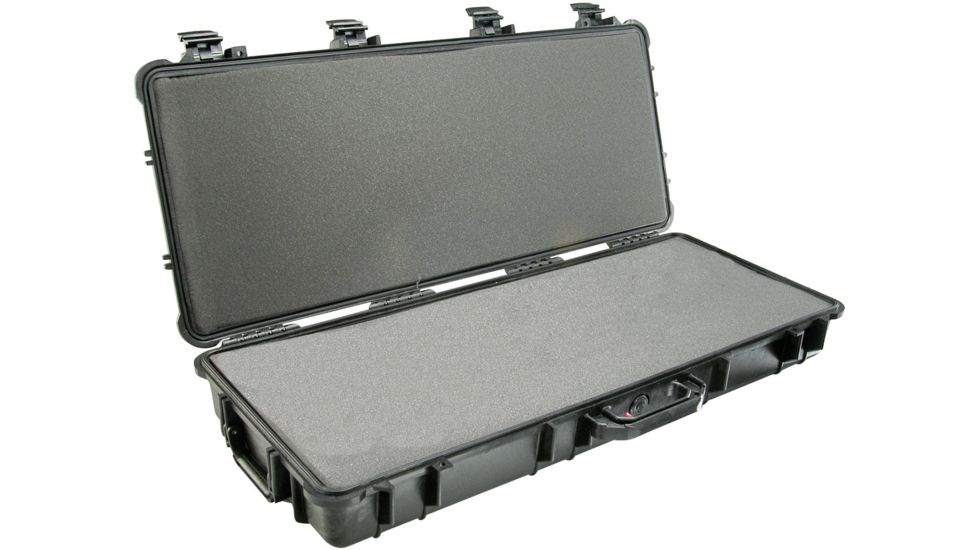 Pelican 1700 Watertight Protector Rifle Case w/Wheels and Foam, 35in Long Interior, Black, 1700-000-110