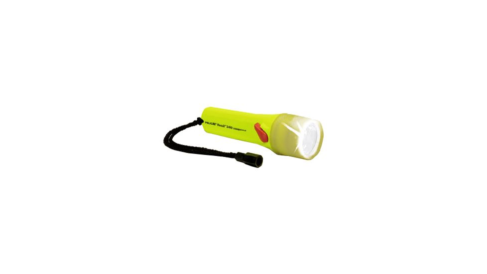 Pelican StealthLite 2410PL LED Flashlight, Yellow, with Photo Luminescent Shroud 2410-016-247
