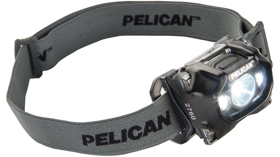 Pelican 2760C 204 Lumen Headlamp, Black, 027600-0102-110