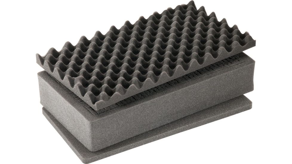 Pelican 3 Piece Replacement Foam Set for 1525 Case, Black, 015250-4000-000