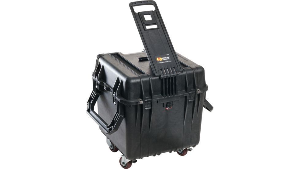 Pelican 340 Watertight Protector 18in Cube Case w/ Wheels, Foam - Black