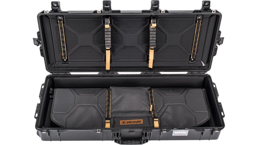 Pelican Air 1745 Case, Bow, 44x16.8x7.9 inch Internal Dimension, 46.7x19.4x8.7 External Dimension, Black, 017450-0120-110