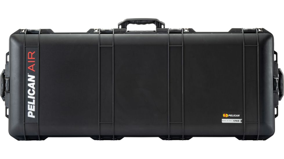 Pelican Air 1745 Case, Bow, 44x16.8x7.9 inch Internal Dimension, 46.7x19.4x8.7 External Dimension, Black, 017450-0120-110