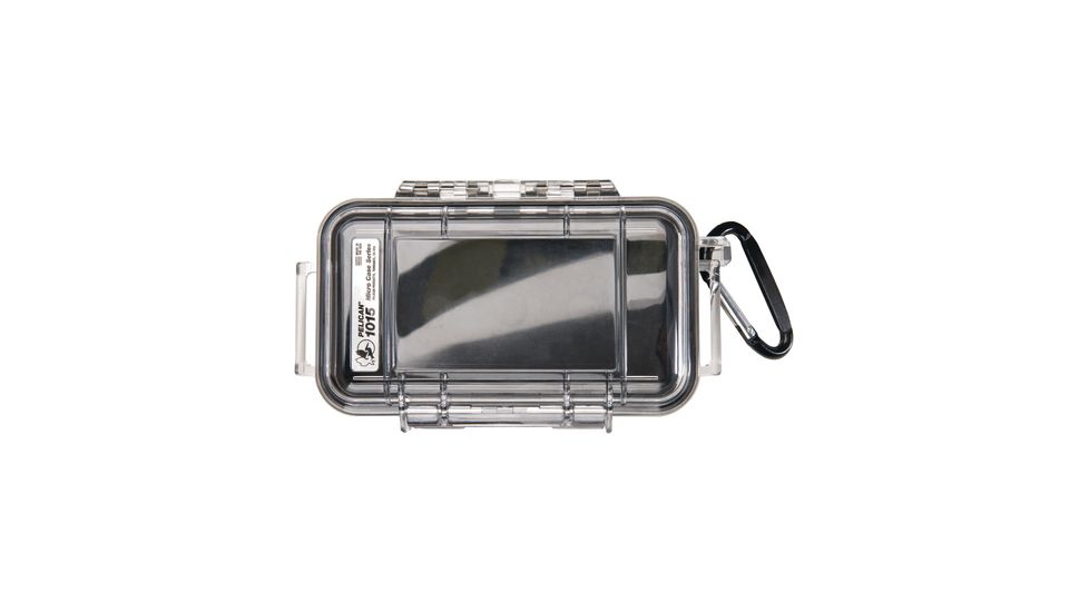 Pelican i1015 Micro Watertight Crushproof Dry Box, 6.68x3.88x1.86in - Clear w/ iPhone Liner 1015-015-100