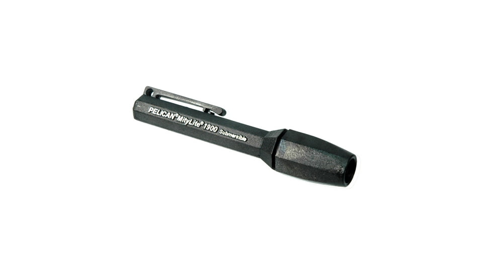 Pelican 1900 MityLite Laser Spot Xenon 2 Flashlight - Watertight Submersible w/ 2 AAA batteries, 90 lightbender