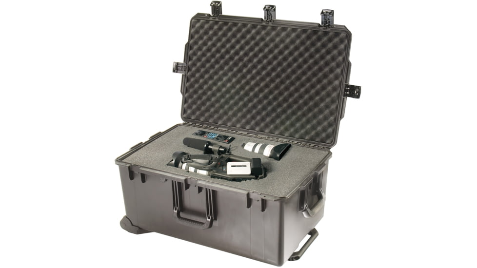 Pelican Storm Cases iM2975 Dry Box w/Wheels, 31.3x20.4x15.5in, Black, Waterproof, Crushproof, Cubed Foam iM2975-00001