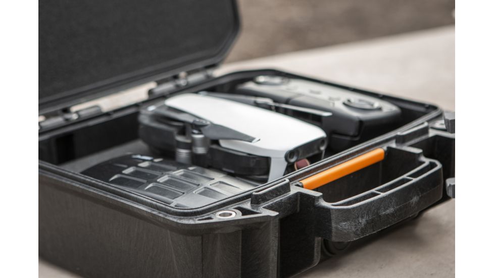 Pelican VAULT V100 Case, Small Pistol, 11x8x4.5 inch Internal Dimension, 12.28x12.03x5.16 inch External Dimension, Black, VCV100-0000-BLK
