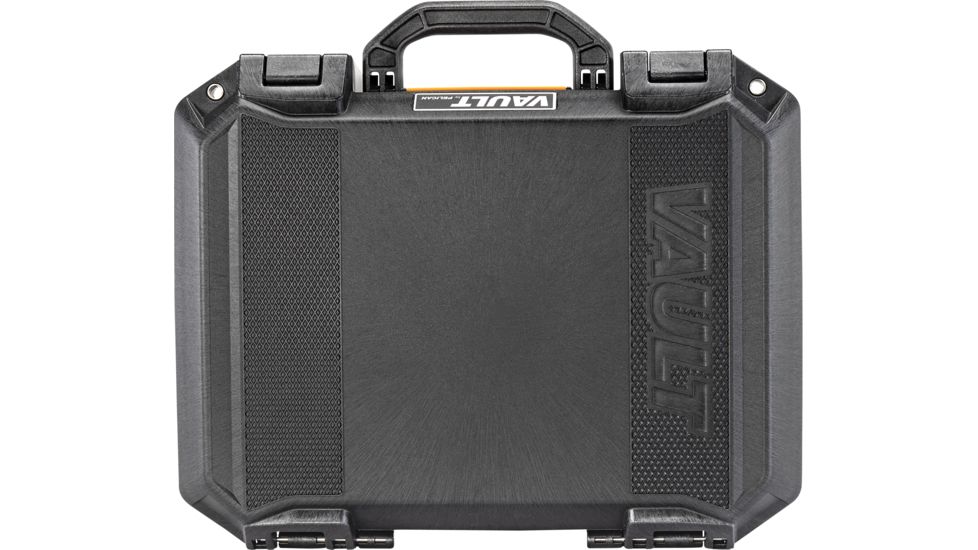 Pelican VAULT V300 Case, Large Pistol, 16x11x6.5 inch Internal, 17.54x14.21x7.16 inch External Dimension, Black, VCV300-0000-BLK