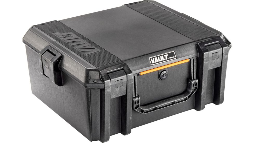 Pelican VAULT V600 Case, Large Equipment, 21x17x9.5 inch Internal, 24.55x20.59x10.16 inch External Dimension, Black, VCV600-0000-BLK