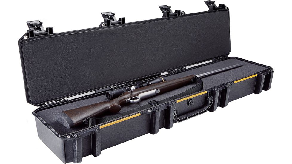 Pelican VAULT V770 Case, Single Rifle, 50x10x6 inch Internal, 51.47x13.15x6.65 inch External Dimension, Black, VCV770-0000-BLK