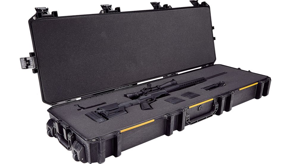 Pelican VAULT V800 Case, Double Rifle, 53x16x6 inch Internal, 56.11x19.15x6.65 inch External Dimension, Black, VCV800-0000-BLK