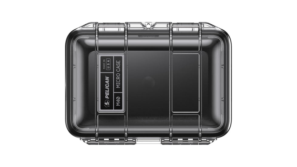Pelican M40 Micro Case, Black/Clear, M400-0250-100
