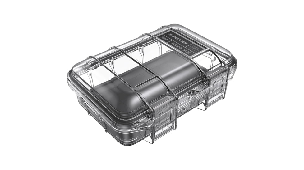 Pelican Waterproof M40 Micro Case, Black/Clear, 1410360