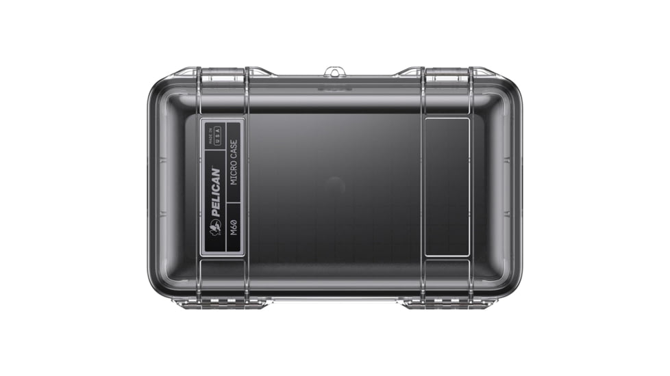 Pelican M60 Micro Case, Black/Clear, M600-0250-100