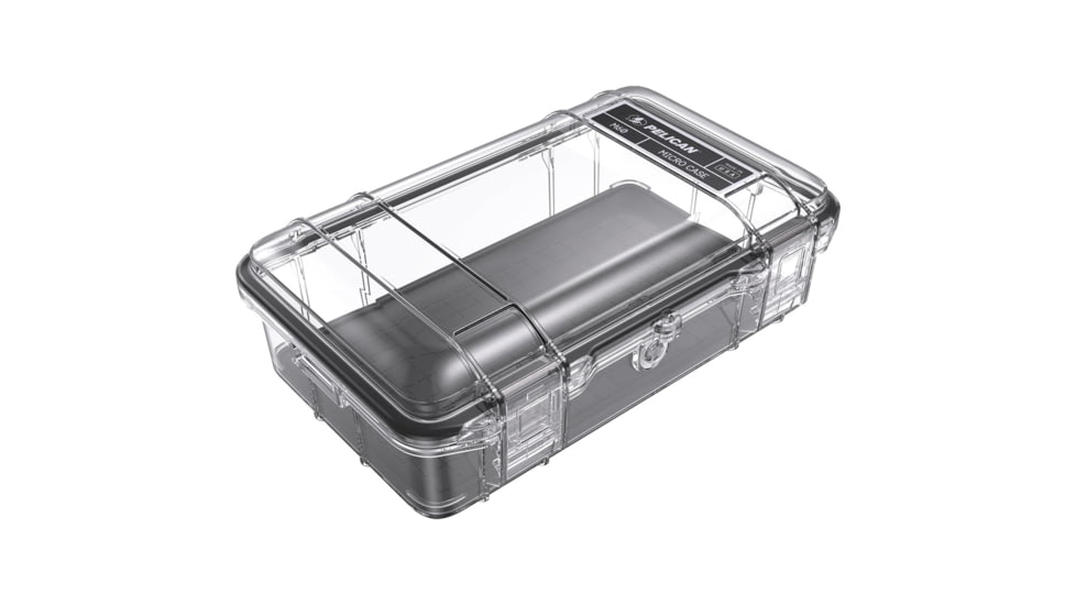 Pelican Waterproof M40 Micro Case, Black/Clear, 1410363