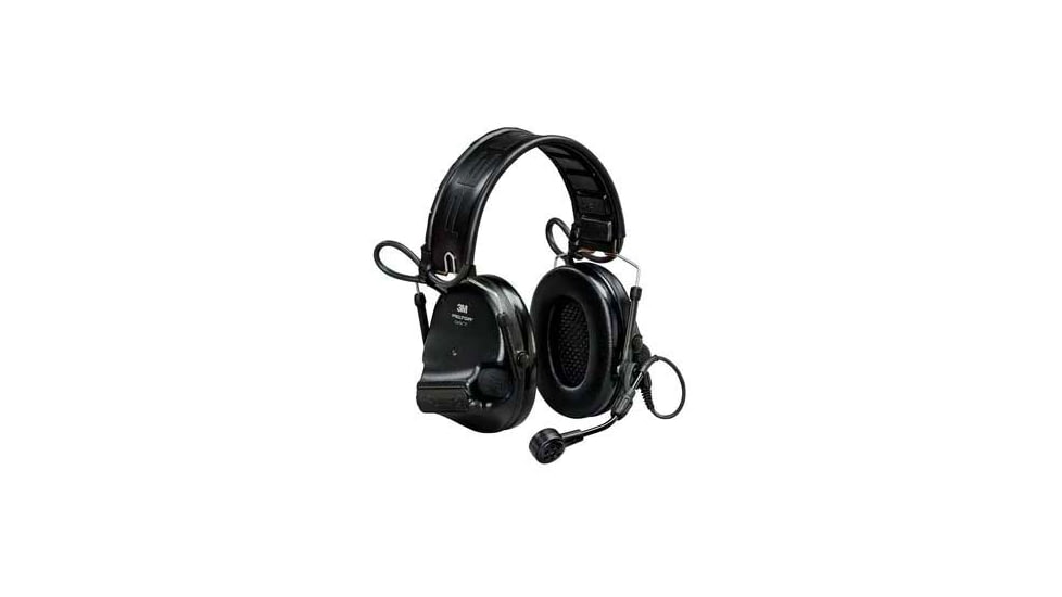 PELTOR 3M, SwatTac, VI NIB Headset, Foldable, MI Input, Dynamic Boom MIc, Black, MT20H682FB-09N SV