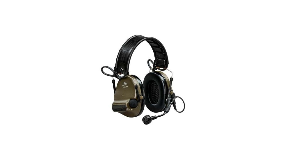 PELTOR Comtac VI NIB Dual Foldable Dynamic Boom Mic Hearing Defender Headset, Green, MT20H682FB-09N GNS