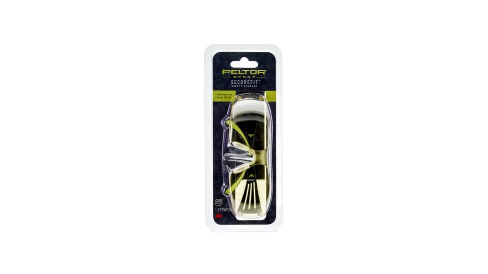 Peltor Sport SecureFit 400 Eye Protection, Amber Anti Fog, 8/Case SF400-PA-8