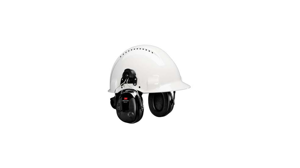 PELTOR Protac III Slim Hard Hat Attached Headset, Black, MT13H220P3E