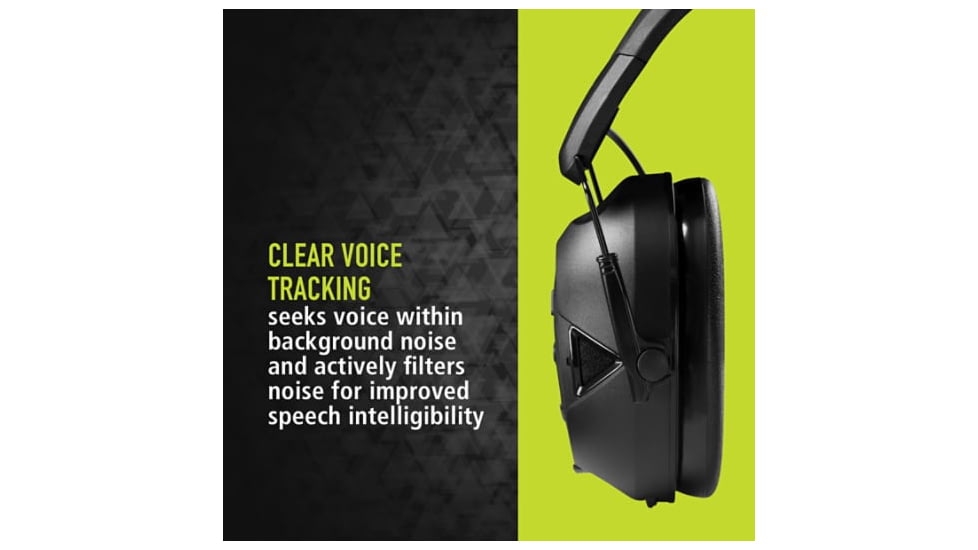 PELTOR Sport Tactical 500 Electronic Hearing Protection Ear Muffs. 26dB NRR, Bluetooth, Black, TAC500-NS-8