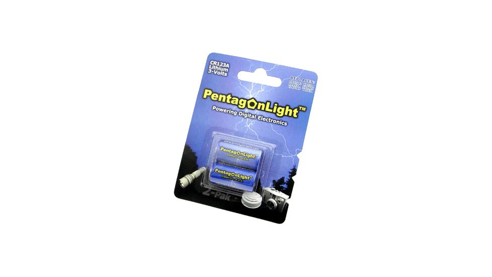 Pentagonlight 2-Pak CR-123A Lithium Battery P-LB2