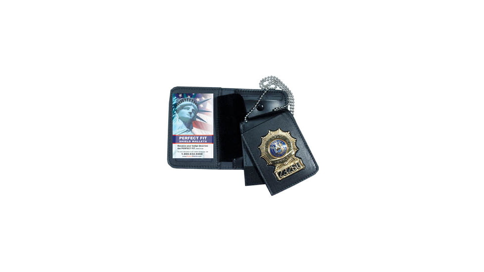 4-in-1 Badge &amp; Single ID Case w/ Chain - 3.25''x4.75''