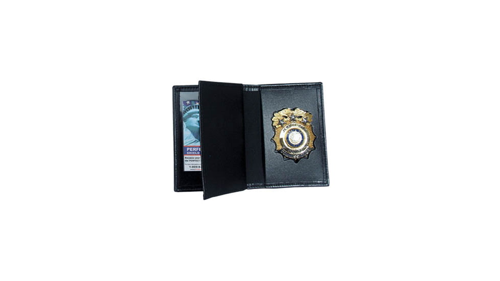 Dress Leather Book Style Case w/ Double ID - 3.25''x5.00''