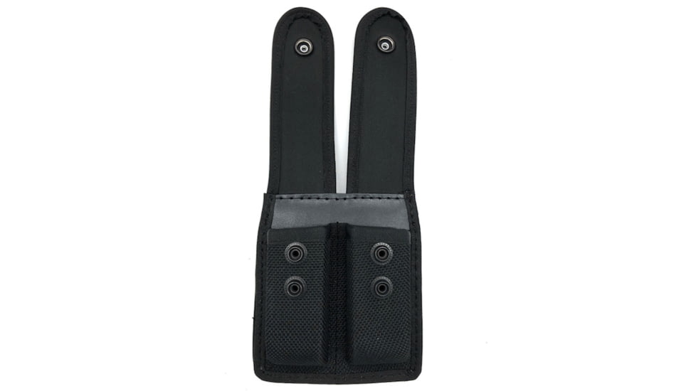 Nylon Med.Closed Top Double Mag Pouch w/ Black Snaps &amp; MOLLE Attachment