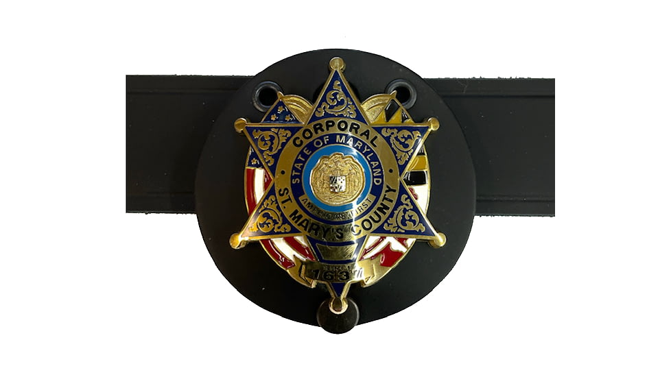Universal Round Badge Clip w/ Snap &amp; Chain