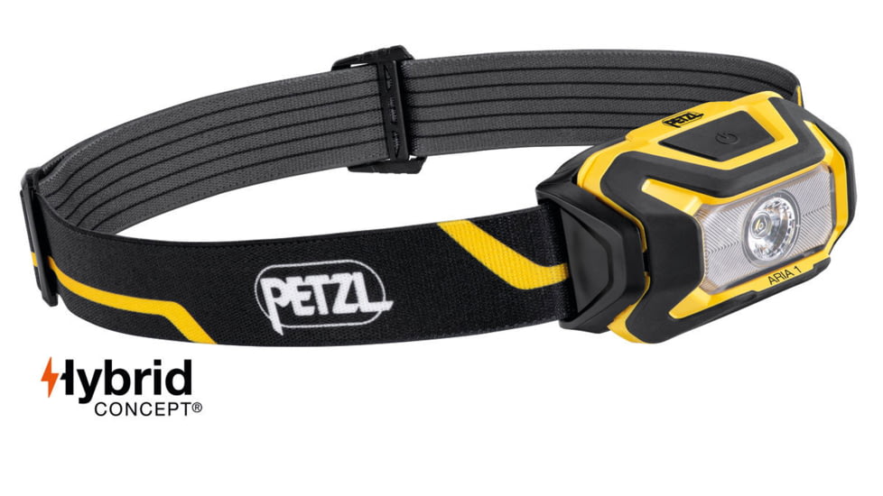 Petzl Aria 1 Headlamp, Black/Yellow, E069AA00