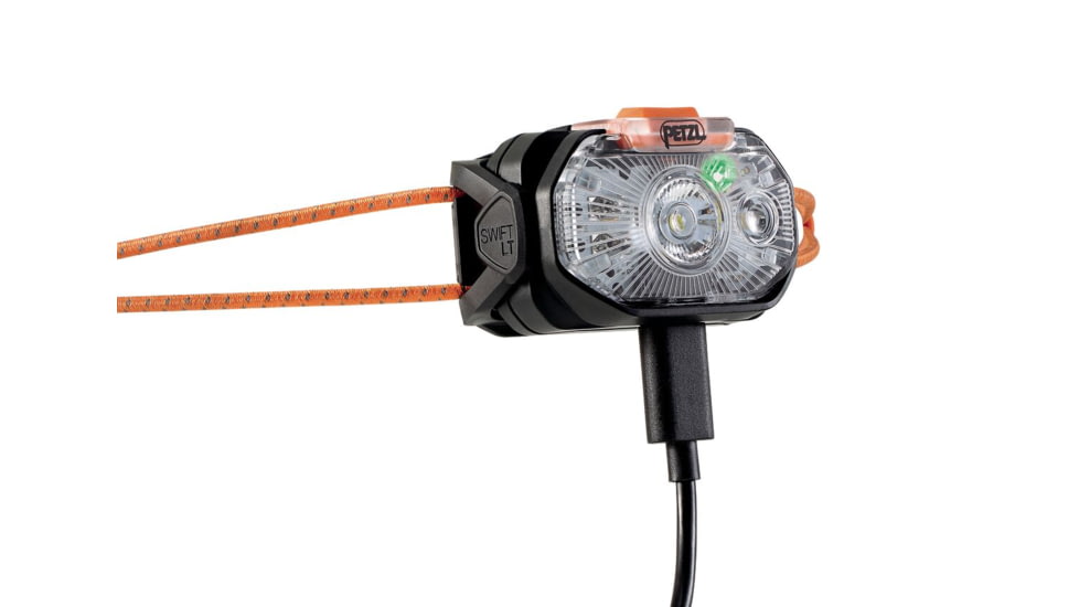 Petzl Swift LT Headlamp, 380 Lumens, Black, E102AB00