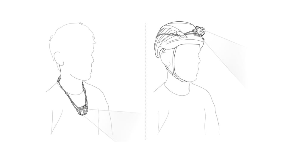 Petzl Swift LT Headlamp, 380 Lumens, White, E102AB01