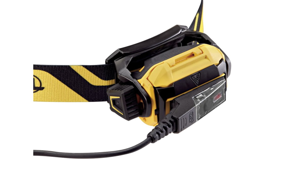 Petzl PIXA R 1250 mAh CORE PRO Rechargeable Battery 600 Lumens LED Headlamp, Black/Yellow, E120CA00