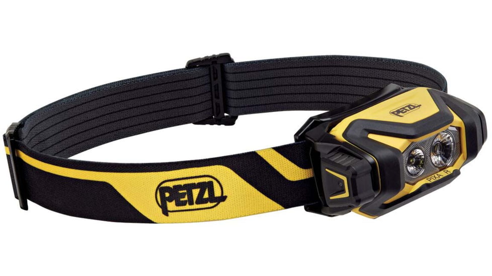 Petzl PIXA R 1250 mAh CORE PRO Rechargeable Battery 600 Lumens LED Headlamp, Black/Yellow, E120CA00