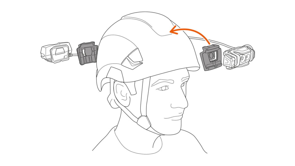 Petzl XENA Headlamp, Black/Yellow, E004BA00