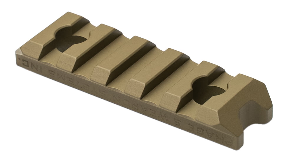 Phase 5 Weapon Systems Inc M-LOK Picatinny Rail Section, 5 Slot, Flat Dark Earth, MLOKPIC5-FDE