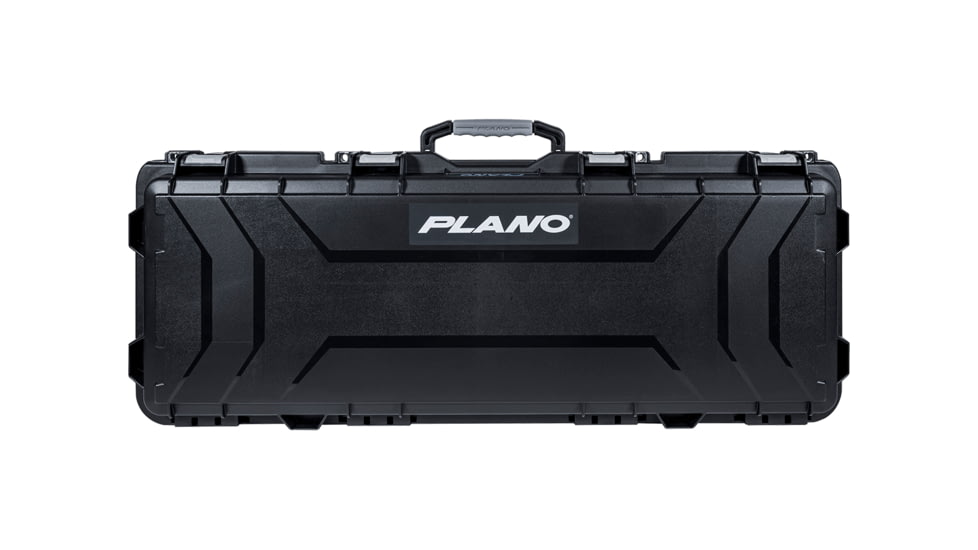 Plano Element Gun Eqpmnt Case 44 in Double Tact Gun w/Gray Accent, Black, PLAM9440