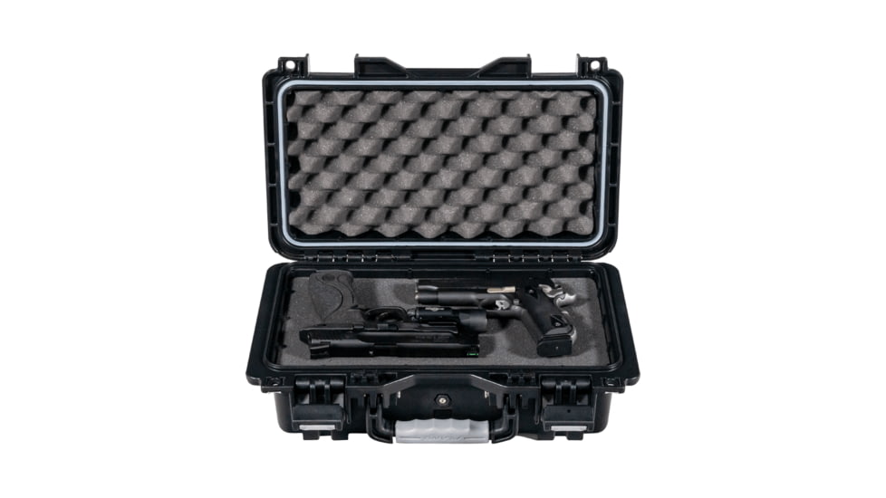 Plano Element Pistol Accy Case 15.5in w/Gray Accents, Large, Black, PLAM9150